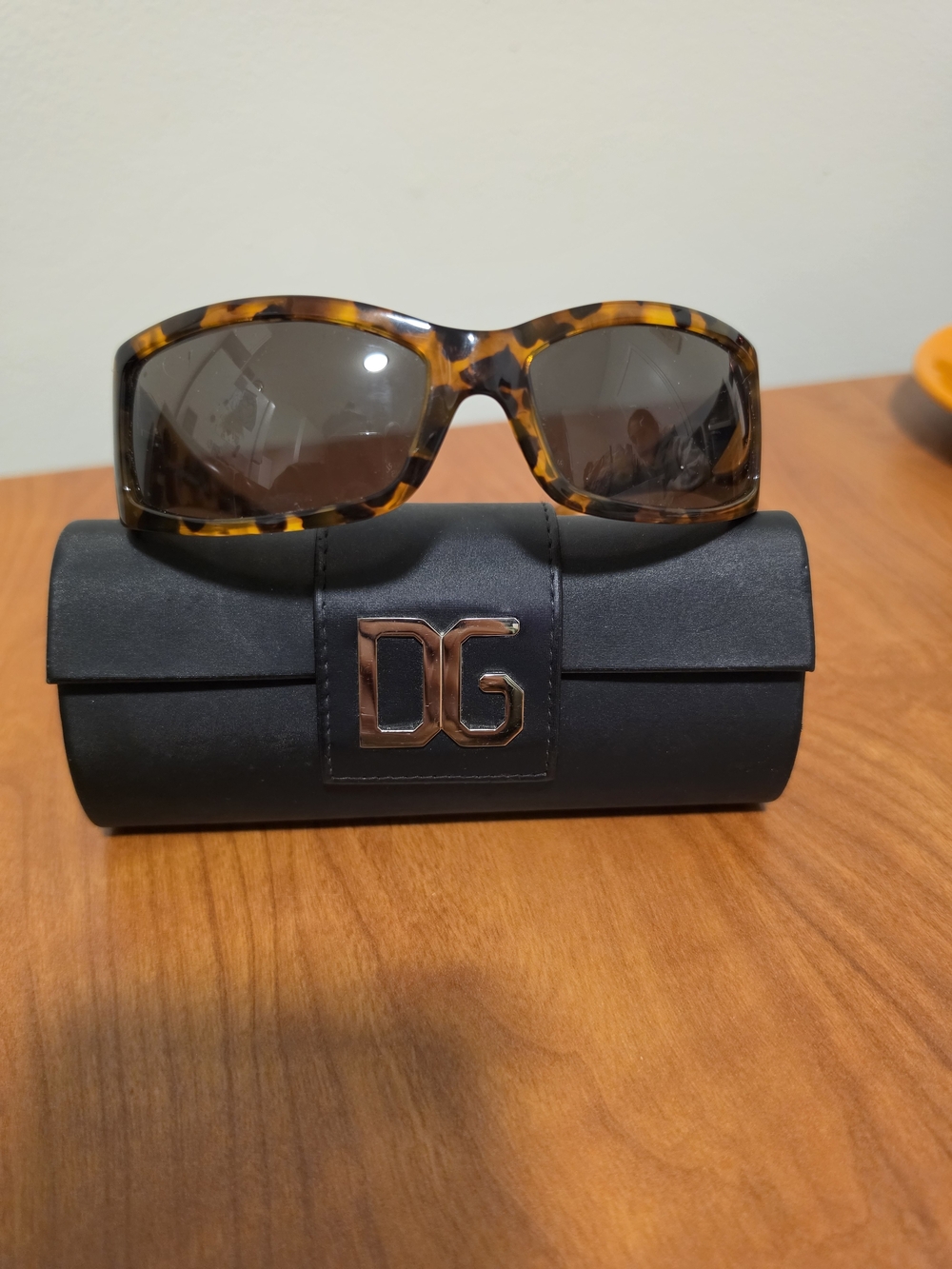 Dolce & Gabbana Tortoiseshell Frame Sunglasses with Brown Lenses